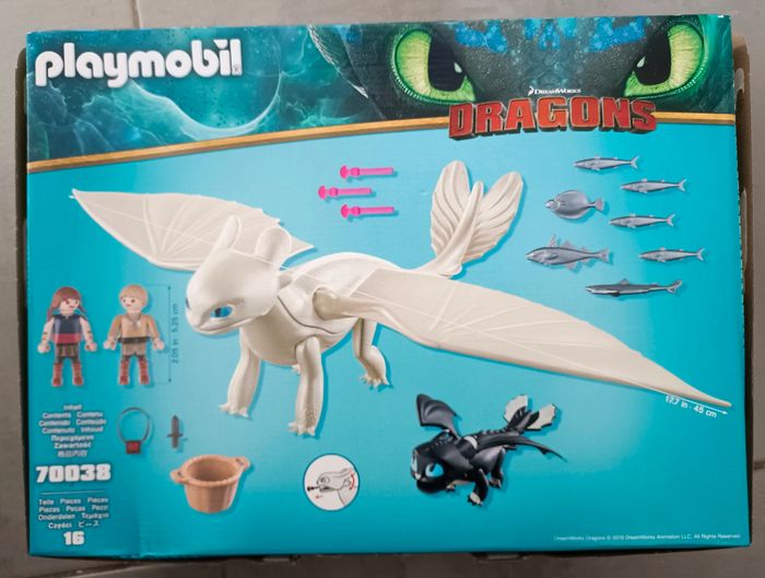 Playmobil Dragons 3 - Furie éclair et son bébé dragon et 2 enfants Vikings - photo numéro 10