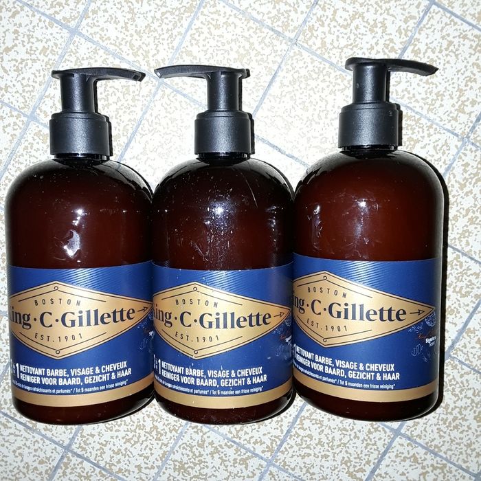 Gillette nettoyant barbe