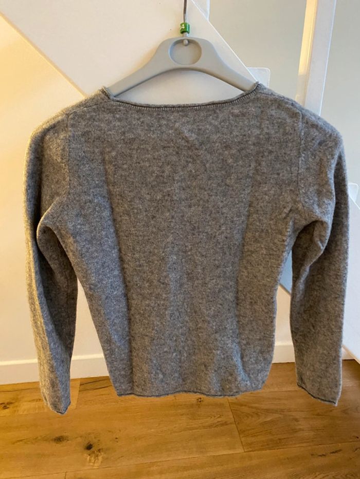 Pull en cachemire gris clair - photo numéro 4