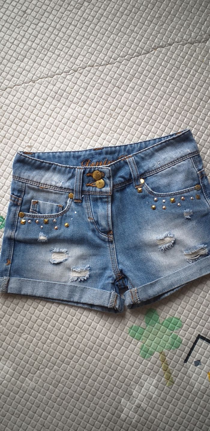 Short en jeans 7/8 ans