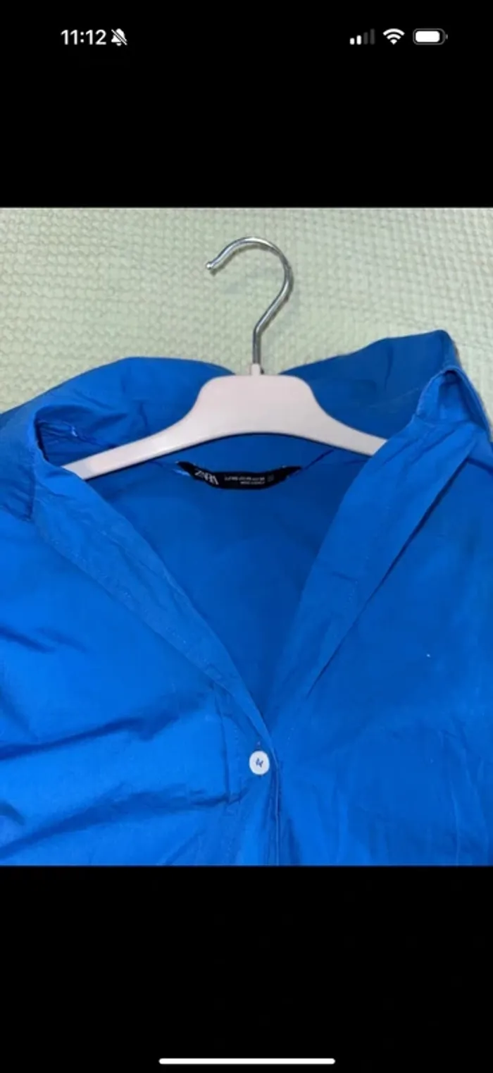 Chemise zara bleu taille xs - photo numéro 3