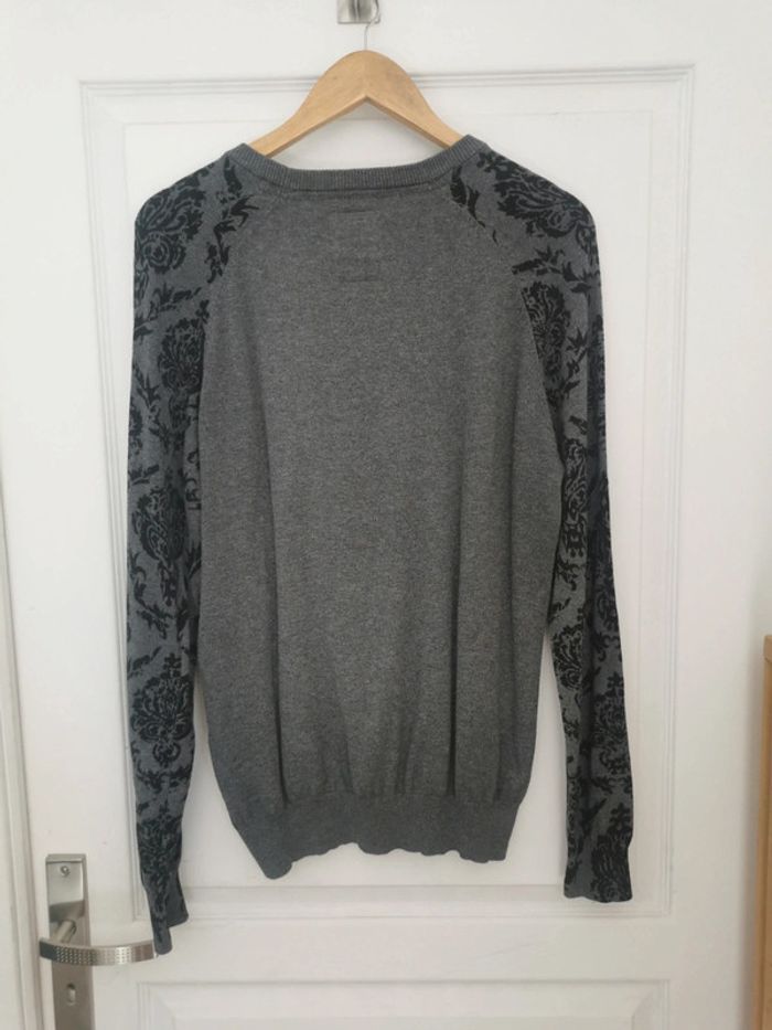 Pull homme gris en coton devred Taille L tbe - photo numéro 2