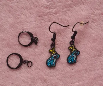 Boucles dâoreilles Stitch + attaches au choix