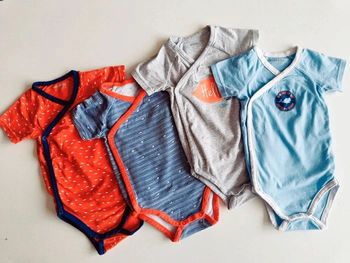 Orchestra – Lot de 4 bodies croisés bébé 6 mois