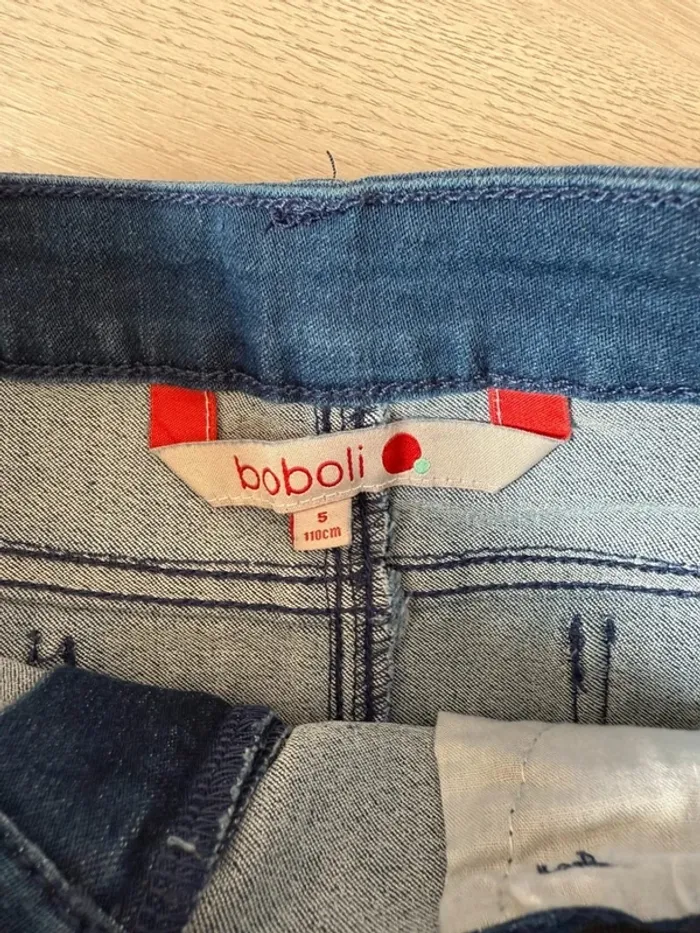 Magnifique jupe en jeans Boboli 5 ans neuve - photo numéro 4