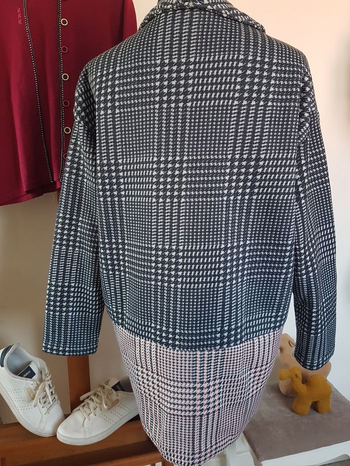 Veste femme marine, rose et blanche, Miss by Captain Tortue, T42 aisselles 52 cm, hauteur 72cm. - photo numéro 3