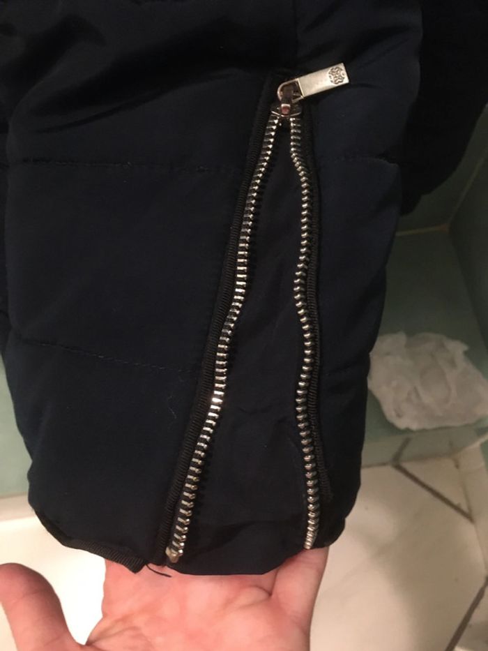 Manteau Mango bleu marine 36 - photo numéro 4