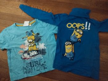 Lot de deux t-shirt Minions