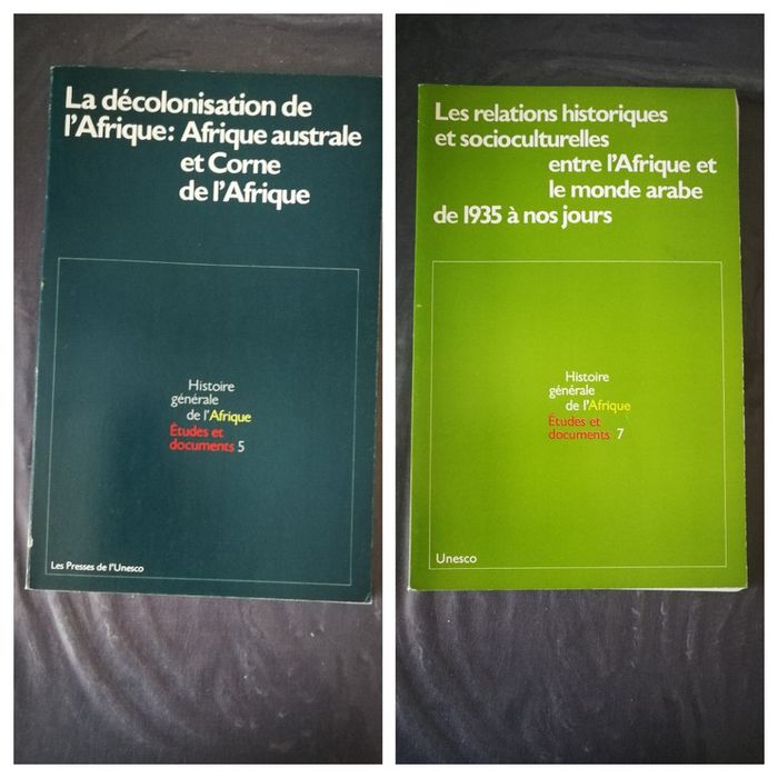 Lot de livres Afrique Unesco