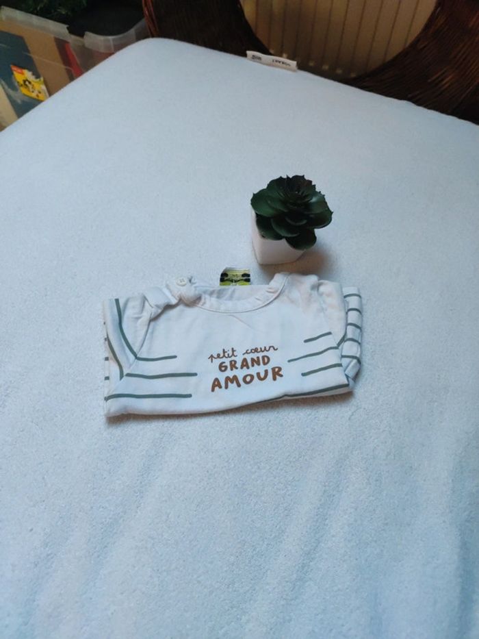 T-shirt longues manches garçon - Taille 3 mois - Tape à l'oeil