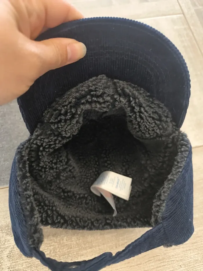 Casquette chapka velour côtelé garçon 50cm obaibi - photo numéro 5