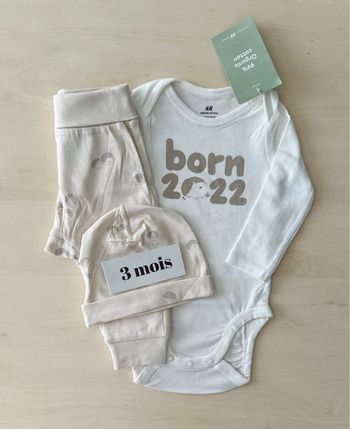 Ensemble bébé h&m - neuf - taille 62 cm 