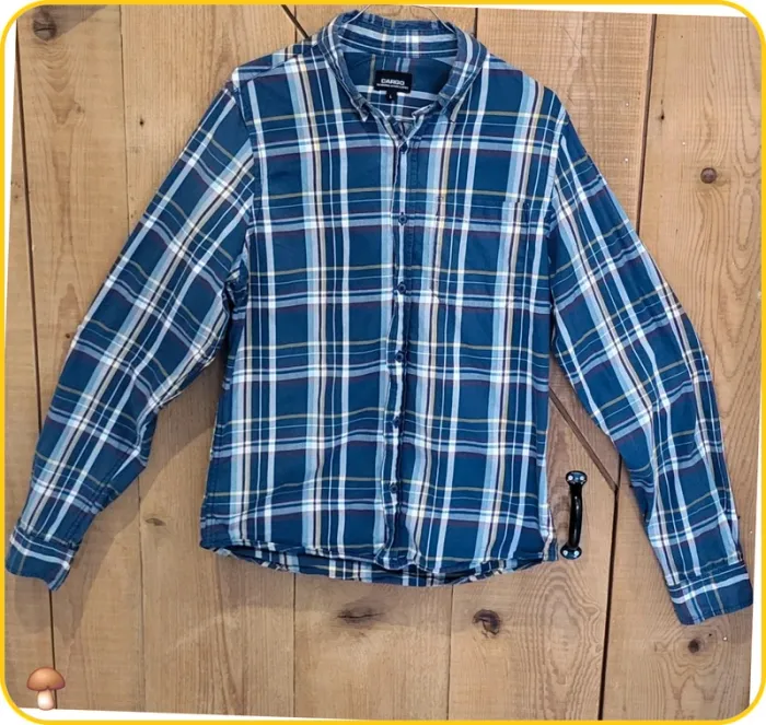 Chemise à carreaux bleu Cargo homme taille L – style casual - Très bon état