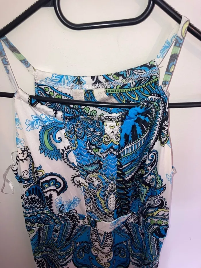 Robe bohème chic bleu - photo numéro 3