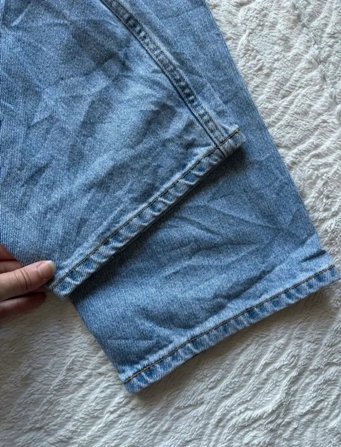 Jean Levi’s 505 Straight Fit droit femme unisexe bleu clair taille haute 2000s Rare US 50/5XL L32 - photo numéro 14