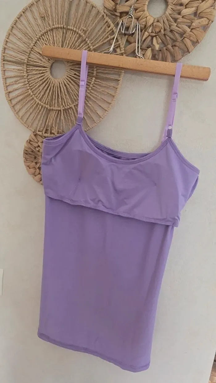 Top brassiere violet - photo numéro 3