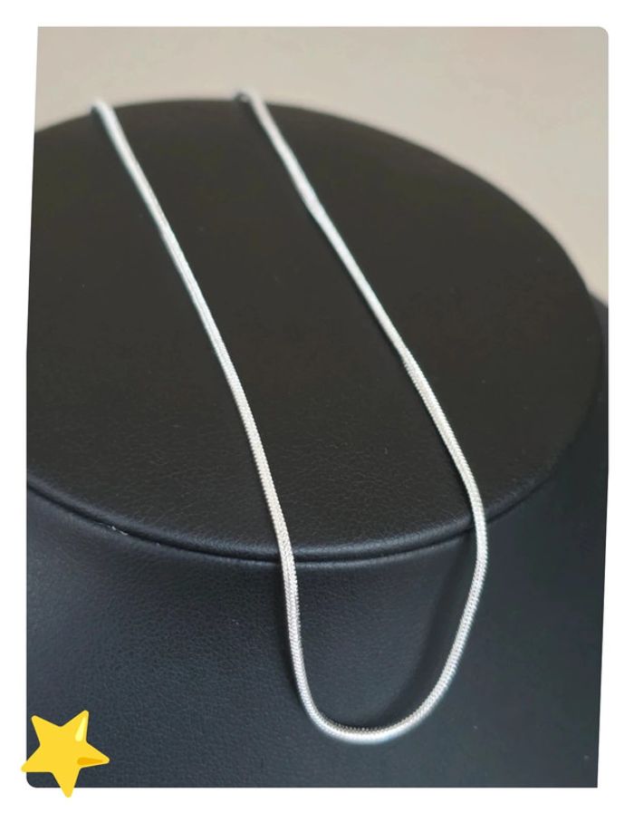 Collier maille serpent ronde 1mm 65cm - photo numéro 6