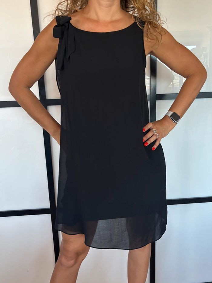 Robe élégante asymétrique Naf Naf noire 40 - photo numéro 2
