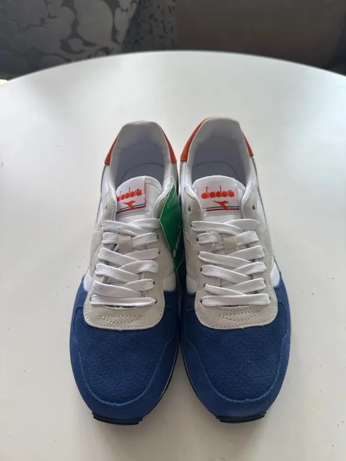 Baskets Diadora Taille 40 – Blanc / Bleu / Multicolore - photo numéro 4