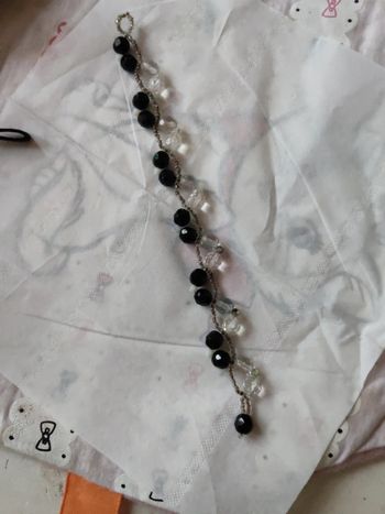 Bracelet perle de verre 19 cm