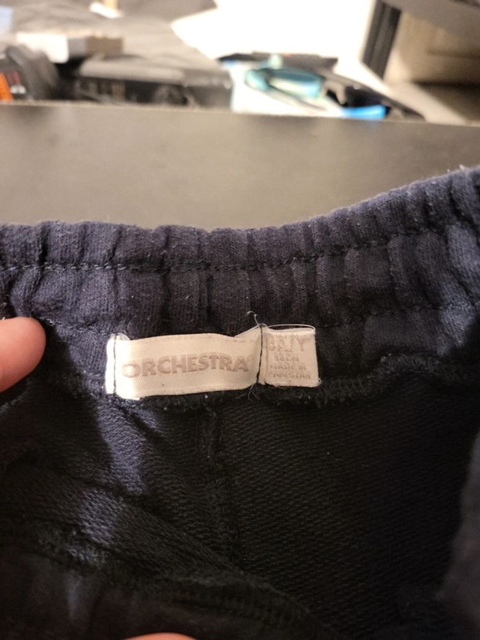 Jogging bleu marine et vert 3 ans orchestra - photo numéro 6