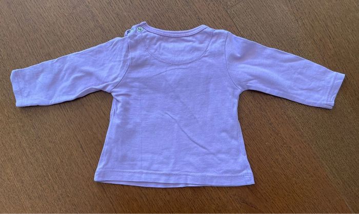 T-shirt à manches longues bébé fille 3 mois - photo numéro 2