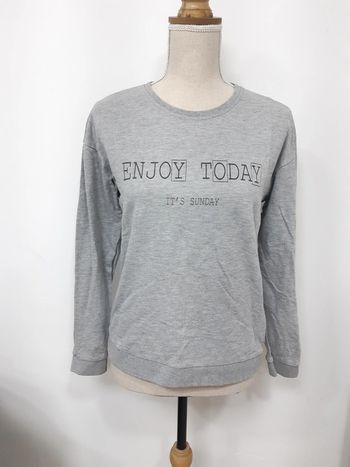 Sweat gris Kiabi T38