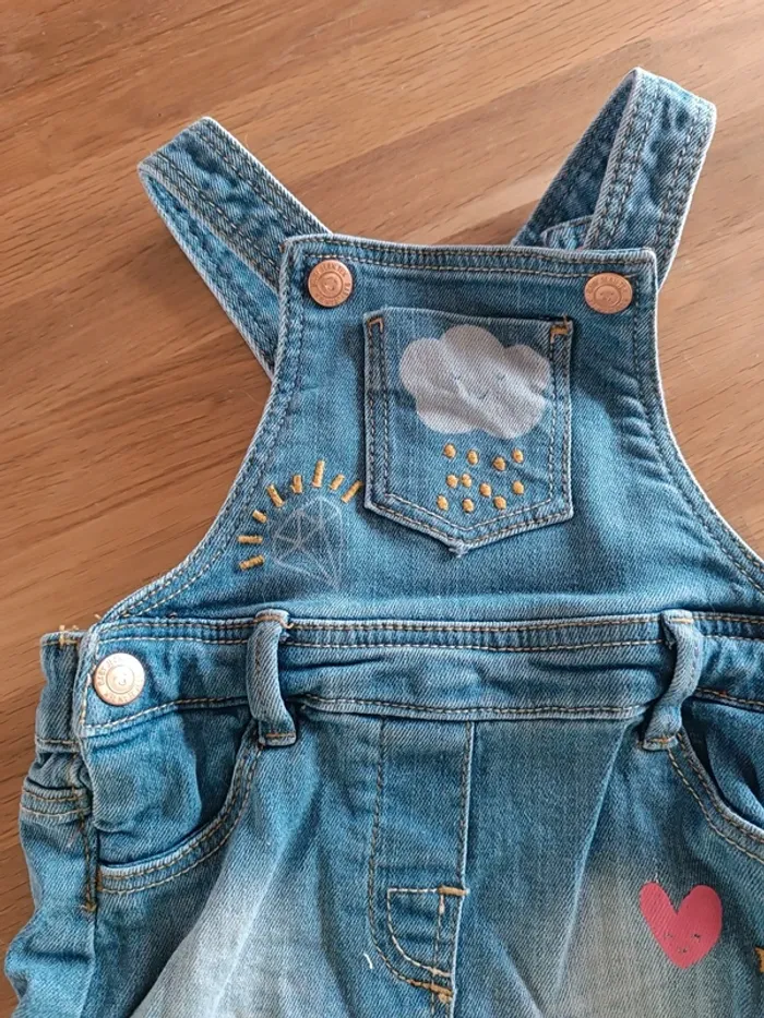 Robe Salopette Tex baby 9 mois 71 cm - photo numéro 2