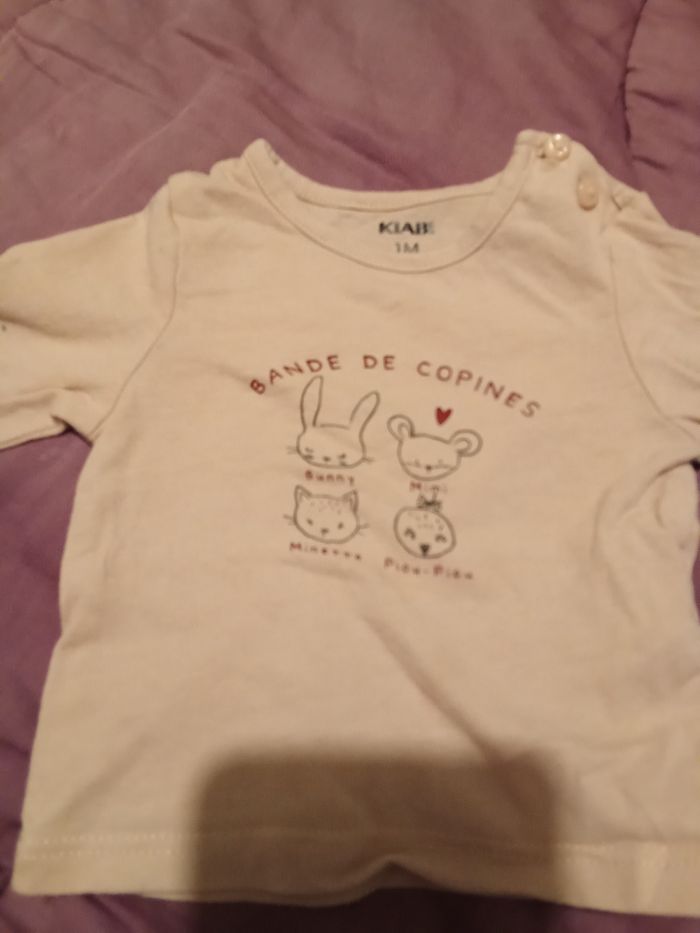 Sweat manche longue taille 1 mois