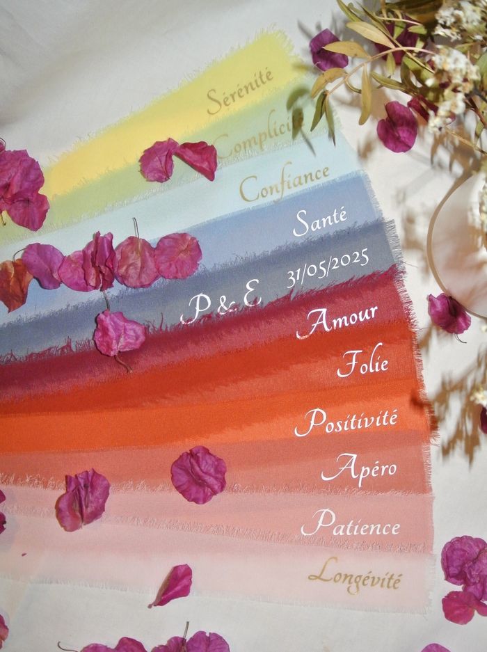 Rubans de rituel pour cérémonie laïque (mariage) - photo numéro 2
