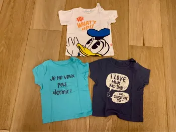 Lot de 3 t-shirts manches courtes