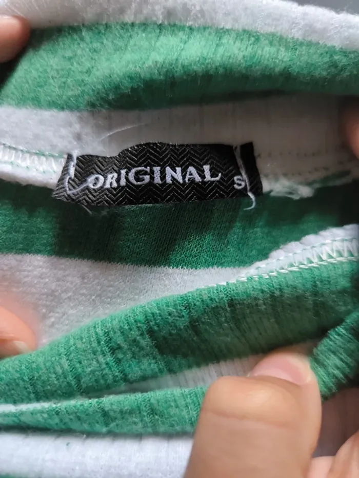 Pull rayé vert - photo numéro 2