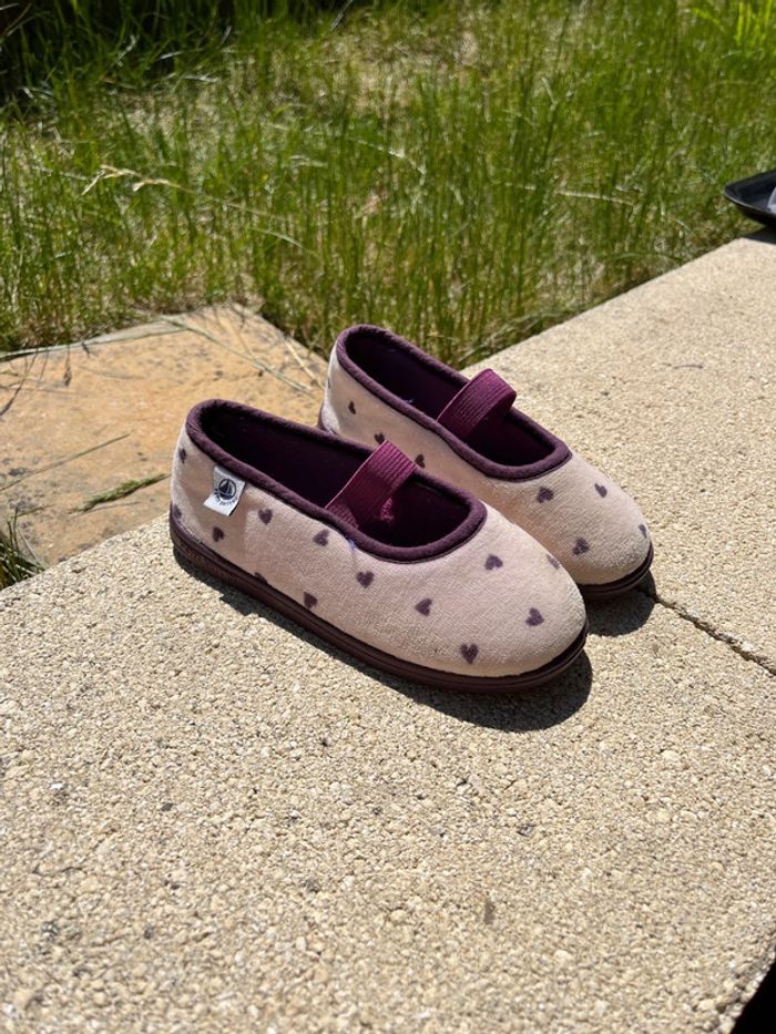 Chausson Petit Bateau taille 27 petit cœur 💜 - photo numéro 9