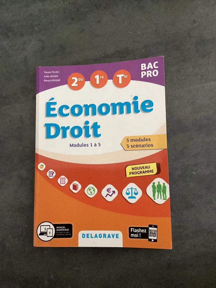 Économie droit delagrave 2nde 1ere Tle