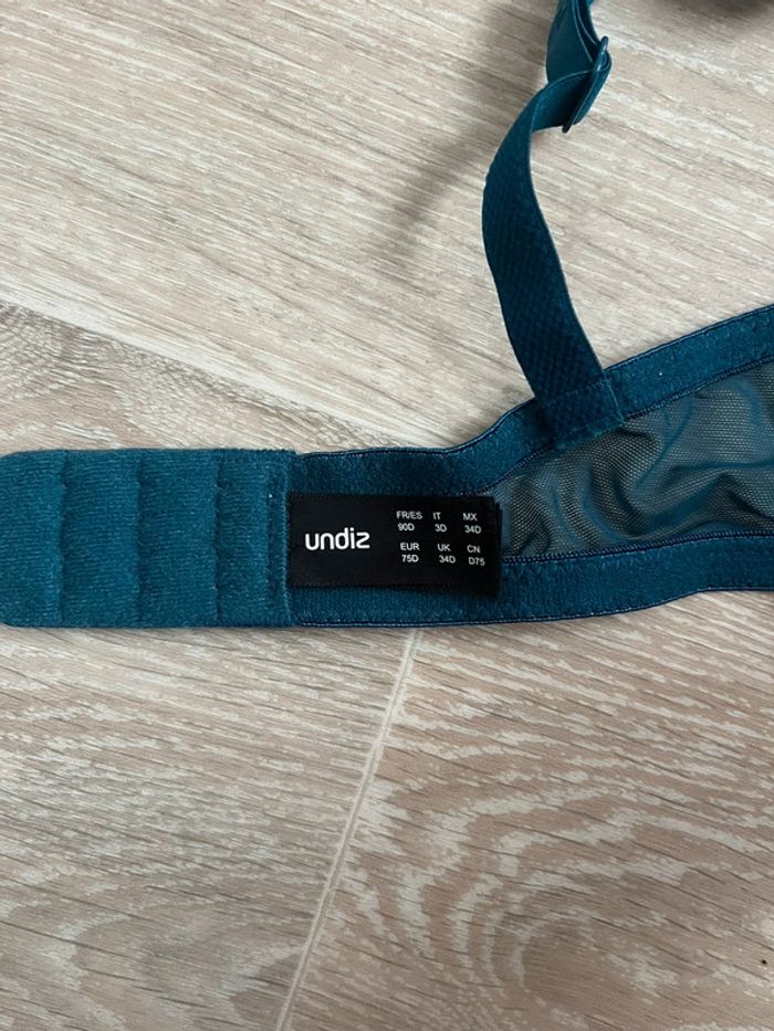 Soutien gorge bleu undiz 90D - photo numéro 3