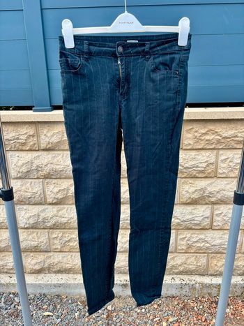 Pantalon noir à rayures Pimkie taille 38 – chic et confortable