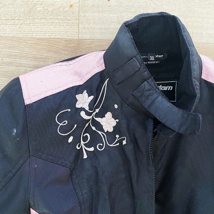 Mac Adam Blouson de moto Vicky Femme Exclusive Biker Noir et Rose motard (Taille 38) - photo numéro 6