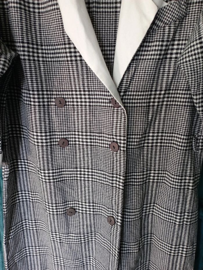 Robe portefeuille tissu chaud prince-de-Galles - photo numéro 2
