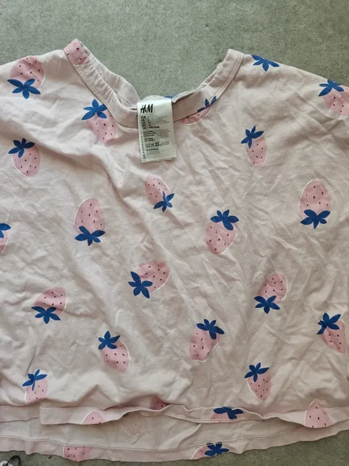 Pyjama H&M fraises T.L rose - photo numéro 2