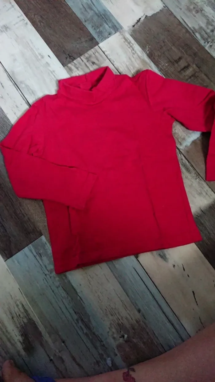 T-shirt manche longue col rouler