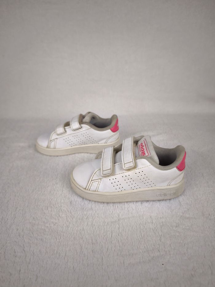 Stan Smith blanche rose Adidas fille pointure 23 - photo numéro 3
