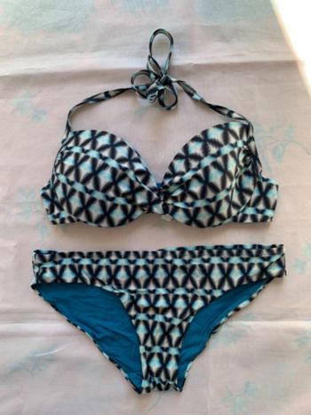 Maillot de bain 2 pièces à motif Etam