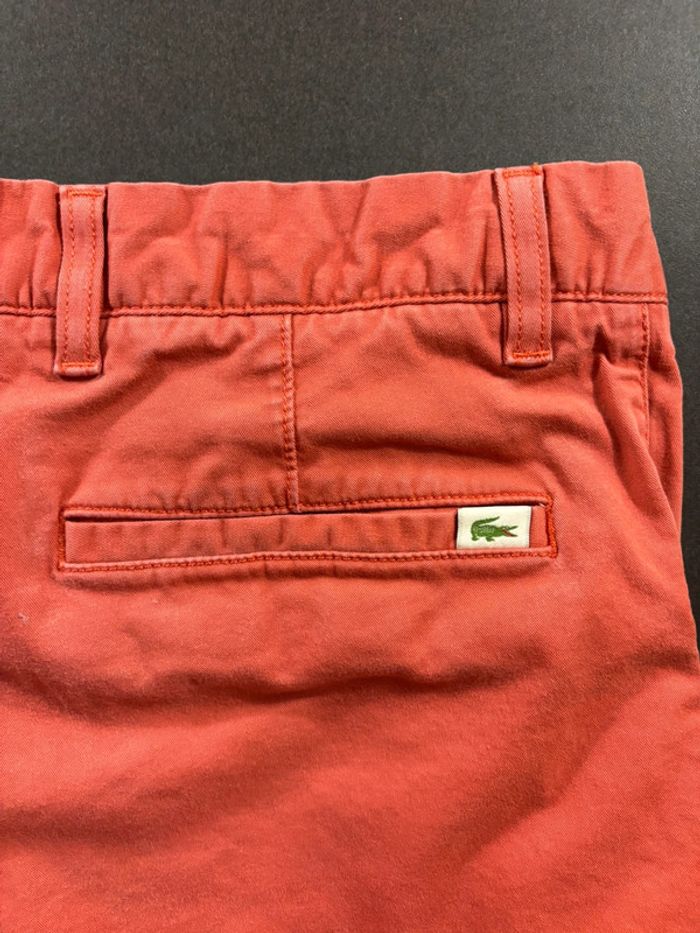 Short Lacoste Rose / Corail Taille 40 - photo numéro 6