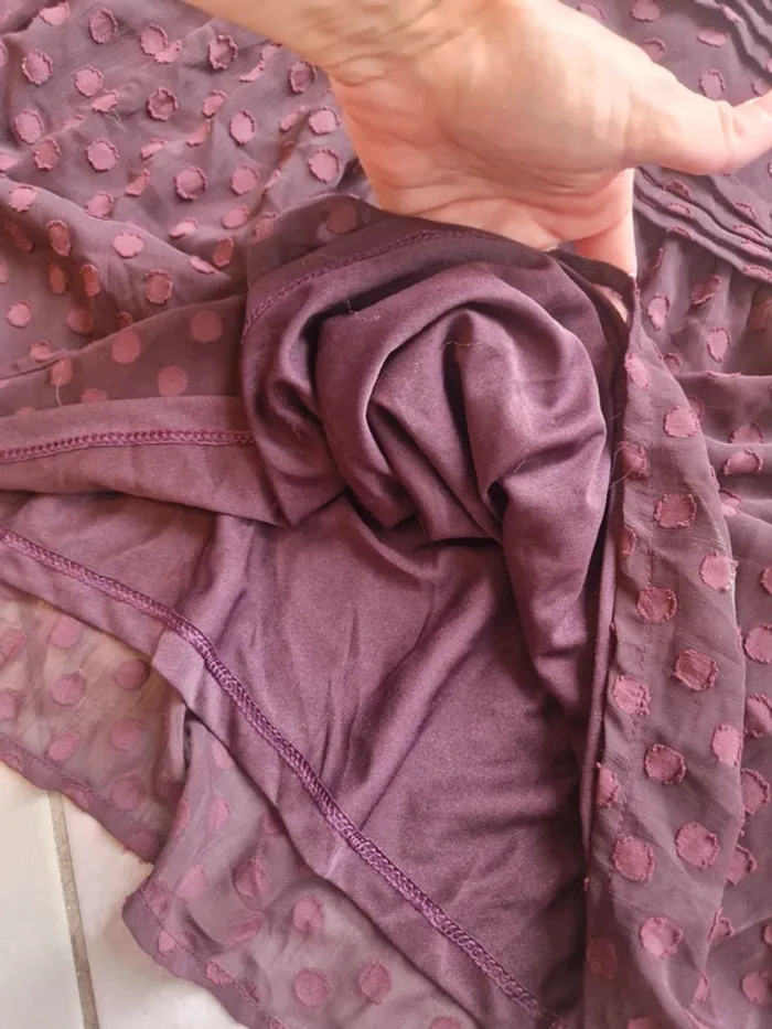 Blouse rouge bordeaux femme - photo numéro 4