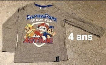 T-shirt manches longues 4 ans PAW PATROL