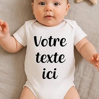 Tee-shirts personnalisé ou bodies 