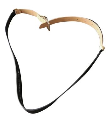 Ceinture beige et noir