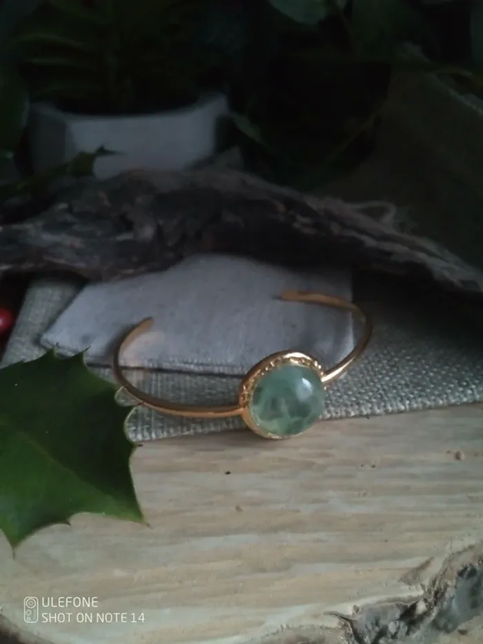 Bracelet pierre de fluorite naturelle - photo numéro 2