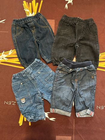 Lot 4 pantalons / jean 3 mois garçons