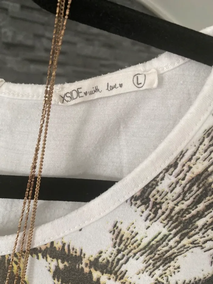 🤎🤍Blouse Fluide Motif Léopard – XSide – Taille 40 TBE 🤍🤎 - photo numéro 3